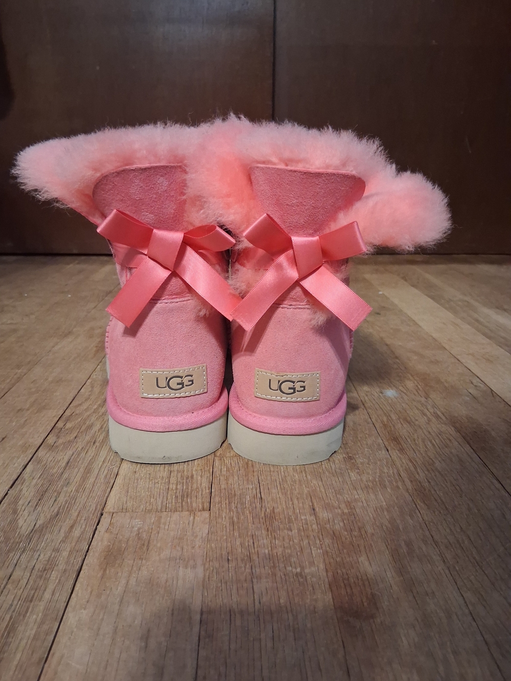 UGG Pink Bailey Bow Boots